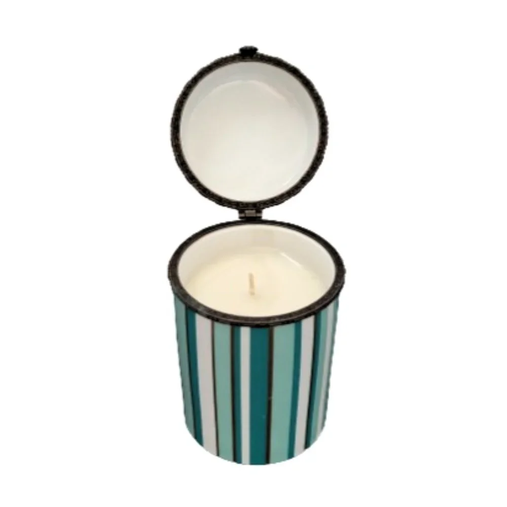Z Gallerie Scented Candle In A Reusable Decorative Ceramic Container with Lid